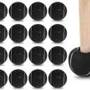 Macarrie 200 Pcs Precut Tennis Balls Bulk Pre Cut Tennis Ball 2.5 Inch Heavy Duty Long Lasting Glide Coverings Non Slip Rubber Chairs Foot Covers for Furniture Leg and Floor Protection(Black)