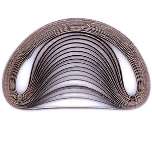 3/8 x 21 Sanding Belt,Aluminum Oxide Abrasive Sanding Belt for Makita 3/8 x 21 File Sander,3 Each of 40 80 120 150 240 400 Grit, 18-Pack