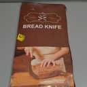 Bread Knife for Homemade Bread  16" Walnut Bow Bread Cutter with Ultra-Sharp Serrated Stainless Steel Blade, Sourdough Bread Knife for Bagels, Baguettes, and Rustic Loaves - Wood Color