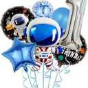 1st Birthday Party Sign, Outer Space Themed Party Balloons, Astronaut Spaceman Helium Foil Balloons For Baby Shower Party, Birthday Party Decorations