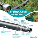 Gilmour 843251-1001 Flexogen Heavy Duty Watering Garden Hose 3/4in x 25 Feet, Green