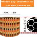 modern lampshade with decorative bamboo black simple Geometric design groovy unique for floor and table Lamp size 30x23cm (Colorful Grid)