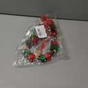 Christmas Flower Crown Headband, Christmas Floral Headpiece for Women Girls Xmas Winter Costume Holiday Party