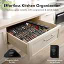 EDELHAUS Glass Spice Jars with Adjustable Rotating Lids (24 Pack)  4oz Seasoning Jars with 240 Labels, Funnel & Brush  Airtight Spice Containers for Kitchen Organization