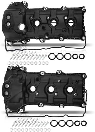 A-Premium Left Right Engine Valve Cover Kit Compatible with Ford Explorer 2011-2019, F-150 2011-2012, Mustang Edge Taurus, 3.5L 3.7L Naturally Aspirated Engine, with Gasket Bolt, BR3Z6582R BR3Z6582G