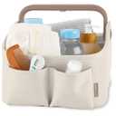 Skip Hop Diaper Caddy Organizer with Touch Sensor Night Light Nursery Style Oat