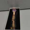 Taxau Analog Waterproof Rectangular Rose Gold Wrist Watch for Women Purple Dial Mesh Bracelet Elegant Watch Exquisite Stainless Steel Ladies Small Dress Watches