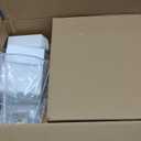 EOEYYOYB Modern Floor Lamp with 3 Color Temperatures, Foot Switch Standing Lamps for Living Room,Tall LED Standing Lamps for Living Room, Bedroom, Office, Beige Linen Shade, 9W Bulb Included, Gold