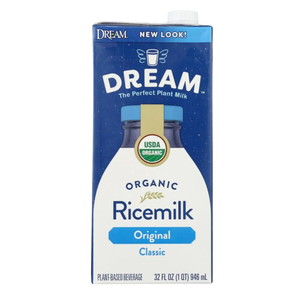 Rice Dream Classic Original Organic Rice Drink, 32 fl oz, (Pack of 12) BBD: 06/27/26