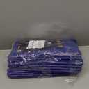 6 Pack Extra Heavy Duty Large Moving Bags with Strong Zipper & Comfortable Handles, Sturdy & Durable Clothes Storage Bags Totes Bins, Packing Moving Boxes for College Supplies, Blue