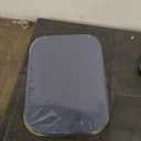 LONBET Laundry Basket with Lid, Made from Breathable Fabric | Aesthetic Clothes Hampers for Laundry with Side Handles & Sturdy Bamboo Frame (40 Gallons - Double, Blue)