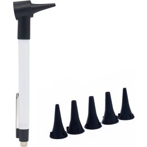 3 x BOCOOLIFE Ear Clean Tool - Mini Otoscopic-kit, Pocket Clip Home Use, Comes with 5 Sized Speculas