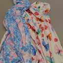 Toddler Little Girls Casual Dresses Short Sleeve Crew Neck Graphic Cartoon Dress for 2-8 Years (4-5T, Butterfly Rainbow)