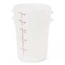 Cambro Food Storage Containers with Lids (BPA-Free) - 4 Quart - Food Grade Buckets with Lids (2 Pack) - For Dough Proofing and Brining (Translucent), 8 Inches Diameter X 9 Inches Tall