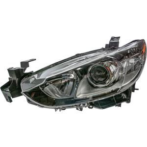 TRQ Left Headlight Assembly Compatible with 2014-2020 Mazda 6