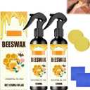 2PCS Beeswax Spray,Natural Beeswax Spray Furniture Polish,Wood Floor Polish,Wood Cleaner,The Original Furniture Polish for Wooden Floor,Tables,Cabinets
