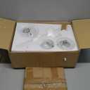 Fiqevs Dimmable 3 Globe Mid Century Modern Floor Lamp, Standing Lamp Gold with 3x800LM LED Bulbs & Eye-Caring Frosted Glass Shade, Tall Floor Light Antique Brass for Living Room, Bedroom, Office (3 Globe Dimmable Gold)