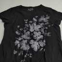 Hanes Women's Short Sleeve V-Neck Graphic T-Shirt (XX-Large, Beach Floral Cascade)