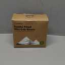 2-Pack Mini Crib Sheets Fitted - 38x26 Pack N Play Sheets for Pack and Play Mattress, Organic Cotton, Soft & Breathable Playard Bedding, Neutral Mini Toddler Bed Cover for Boys, Girls (Soft White)