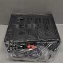 Moukey Stereo Receivers with Bluetooth 5.0, 2.0 Channel Power Audio Amplifier Stereo System w/USB, SD, AUX, RCA, MIC in w/Echo, LED for Karaoke, Home Theater Speakers, 400W Peak, 25W 2 RMS- MAMP1 (9.84 x 9.76 x 3.86 inches)