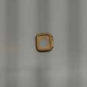 Amizee 2 in 1 Metal Case Compatible with Apple Watch SE 3/2/1 Series 6/5/4 44mm with Back Cover, Rugged Shockproof Protective Bumper Cover for iWatch 44mm, Gold