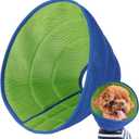 Inspack Soft Dog Cone Collar Alternative, E Collars for Medium Small Dogs & Cats, Neuter Recovery Cone to Stop Licking, Reinforced Soft Fabric Comfy Ecollars of Shame Alternative, Blue Pro, Medium