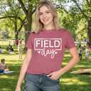 Potia Field Day Shirt for Women the Games Begin Field Day Shirts Teacher Student Sports Days Tee Tops,Large