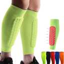 HiRui Soccer Shin Guards Shin Pads for Kids Youth Adult, Calf Compression Sleeve with Honeycomb Pads, Support for Shin Splint Baseball Boxing Kickboxing MTB, Lightweight(1PAIR), XS