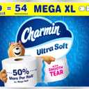 Charmin Ultra Soft Toilet Paper, 9 Mega XL Rolls = 54 Regular Rolls, 2-ply Bath Tissue