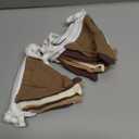 Oudain 2 Pcs Pennant Banner Flags Nursery Garland Triangle Bunting Flags Playroom Wall Decor Banner for Nursery Baby Shower Birthday Boho Wedding Party Event, Each 7.75 ft(Khaki Colors)