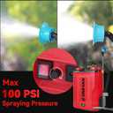 ONEVAN 5.3Gal Battery Powered Backpack Sprayer, 100PSI with Mixing Function