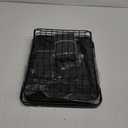 Dish Drying Rack - Stainless Steel Dish Rack with Drainboard for Kitchen Counter and Sink, 15.6" D x 12" W x 5" H, Black