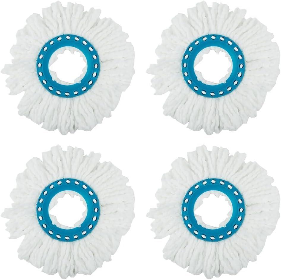 Replacement Head Rotating Mop Cloth Set for Leifheit Clean Disc Mop - Pack of 4