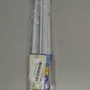 Yafa Home Fashion Heavy Duty Single Standard Adjustable Curtain Rod Hardware Included(White,48"-84")
