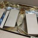 9QT Gold Chafing Dishes for Buffet, Golden Chafing Dish Buffet Set
