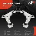 [Vehicle Fitment]: Compatible with Nissan Maxima 2009 2010 2011 2012 2013 2014 --- It Fits FWD Model Only [One-Step Solution]: This control arm ...