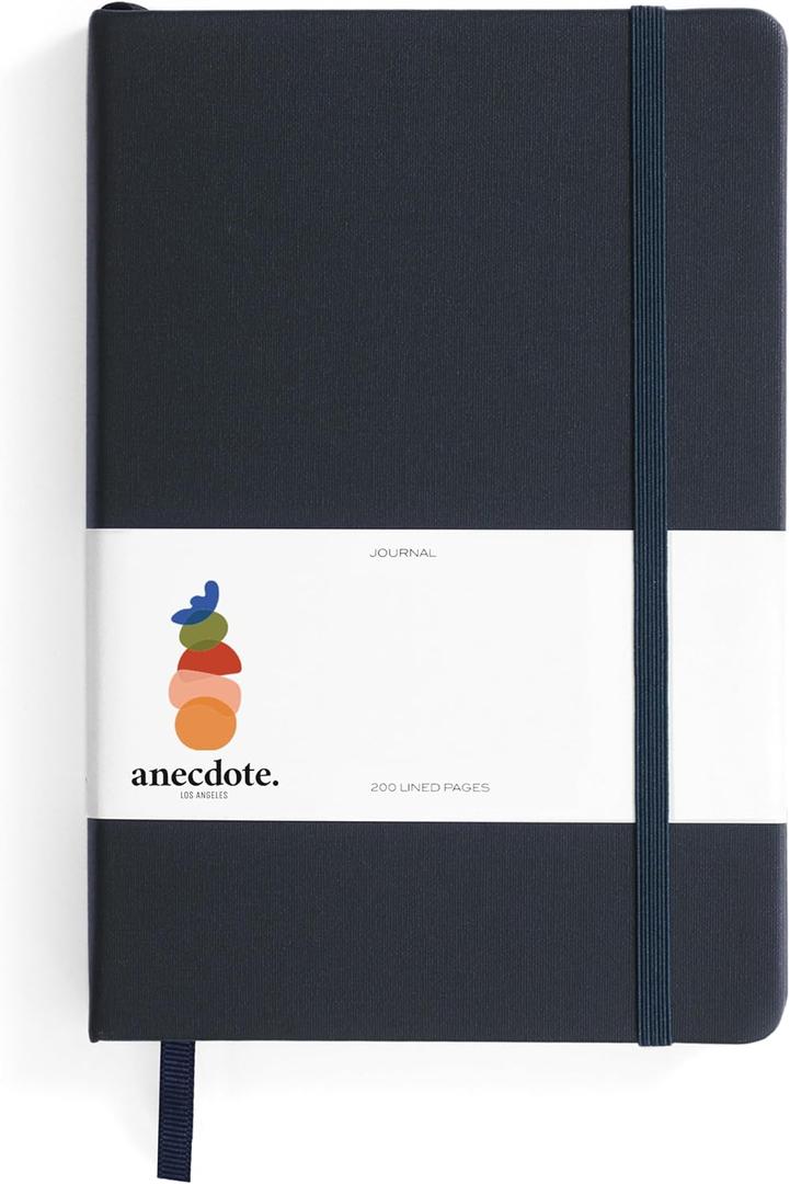 Hardcover Ruled Journal with Thick 100 gsm College Ruled Paper A5 size (8.3 inches x 5.4 inches) - Daily Writing Notebook Journal for Travel, School and Office Use - Diary Journal for Women and Men - Ink Blue
