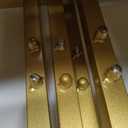 2-Piece Gold Metal Nesting Display Tables Shoe Handbag Retail Display Racks