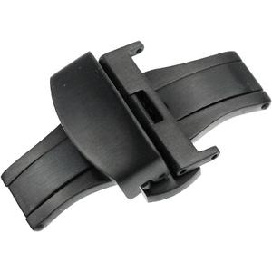 RECHERE Brushed Matte Push Button Butterfly Deployment Clasp for Leather Watch Band Strap
