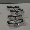 Safety GlassesClear Anti-Fog Goggles Over-Spec Glasses Protective Eye Wear Industrial Approved Wide-Vision4 PACK