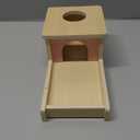 Adena Montessori Object Permanence Box with Tray Three Balls Montessori Toys for 6-12 Months Baby 1 Year Old Infant Toddler Wooden Pink Door for Girl