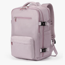 SHRRADOO Travel Laptops Backpack for Women Men, Casual Work Bag 17inch High School College Backpack Airline Approved Backpack for Hiking Business (Pink khaki)