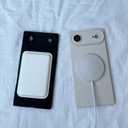 Designed for iPhone Air Case Silicone Compatible with Magsafe, Camera Lens Protector, Military Grade Shockproof Protective, Rectangle Magnetic Phone Case for iPhone Air White