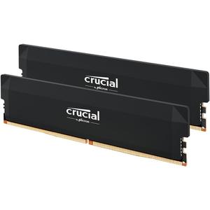 Crucial Pro DDR5 RAM 32GB Kit (2x16GB) 6400MHz CL38, Overclocking Desktop Gaming Memory, Intel XMP 3.0 & AMD Expo Compatible  Black CP2K16G64C38U5B