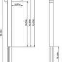 Architectural Mailboxes DPK000AM Drive-in Post, No Size, Aromatic Cedar