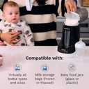 Baby Brezza Fast Baby Bottle Warmer - Baby Milk + Breastmilk Warmer Defroster 2 Unique Temperatures for Breastmilk + Formula - Universal Fit for All Bottles, Bags + Jars