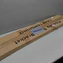 2pcs Floating Shelf Bracket Heavy Duty Floating Mantel Bracket Black Metal Decorative Floating Shelf Hardware Hidden Shelving Mounting Brackets (43X6X1)