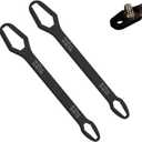 2 x Universal Self Adjusting Wrench, 822mm Double Ended Multifunctional Self-Tightening Adjustable All in One Tool, Car Torque Wrenches for Tight Spaces Tools (2pcs)