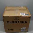 Pyle 10'' Single Series Vented Subwoofer Enclosure - High Powered Woofers with a Non-Pressed Paper Cone, Rear Vented Design with Santoprene Surround - PLSQ10BS,Black