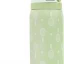 Tennis Insulated Stainless Steel Water Bottle with Straw for Sports and Travel, 32oz, Gifts for Tennis Lover Women Girls Friends Teens Birthday Christmas